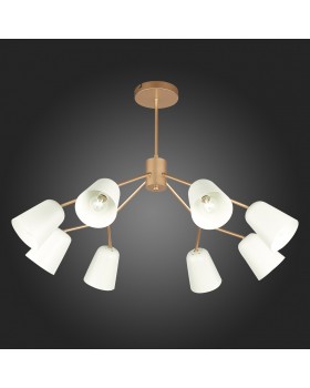 SLE155902-08 Люстра потолочная Золотистый/Белый E14 8*40W MARIO-foto5