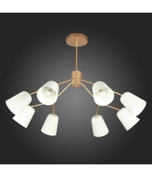 SLE155902-08 Люстра потолочная Золотистый/Белый E14 8*40W MARIO-foto5