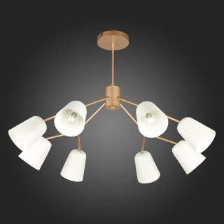 SLE155902-08 Люстра потолочная Золотистый/Белый E14 8*40W MARIO-foto5