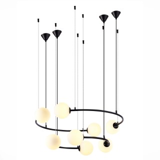 SL1186.403.08 Светильник подвесной ST-Luce Черный/Молочный G9 8*5W ARKOS-foto3