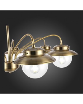 SLE110102-07 Люстра потолочная Античная бронза/Прозрачный E14 7*40W GARONNI-foto12