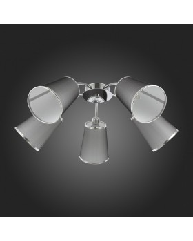 SLE103002-05 Люстра потолочная Хром/Черный E14 5*40W MALEONTE-foto6