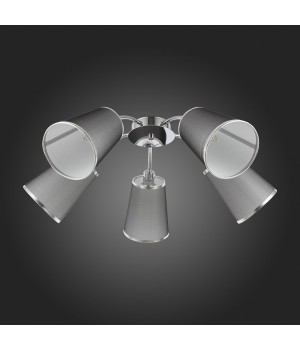 SLE103002-05 Люстра потолочная Хром/Черный E14 5*40W MALEONTE-foto6