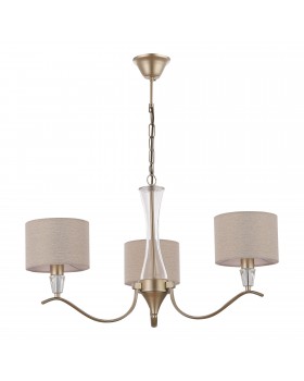 SLE1126-203-03 Светильник подвесной Шампань/Бежевый E14 3*40W CASSIA-foto2