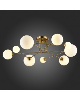SLE2211-302-09 Люстра потолочная Латунь/Белый G9 9*5W FANTINI-foto6