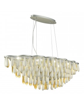 SL1517.103.08 Светильник подвесной ST-Luce Серебристый/Белый, Золотистый E14 8*40W Faenza-foto4