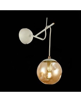 SLE110201-01 Светильник настенный Белый/Янтарный E14 1*40W CALLETTA-foto3