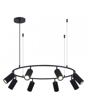 SL1213.403.08 Светильник подвесной ST-Luce Черный/Черный GU10 8*5W 4000K KENDO-foto3