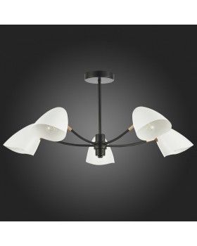 SLE103602-05 Люстра потолочная Черный, Золотой/Белый E14 5*40W SATTA-foto4