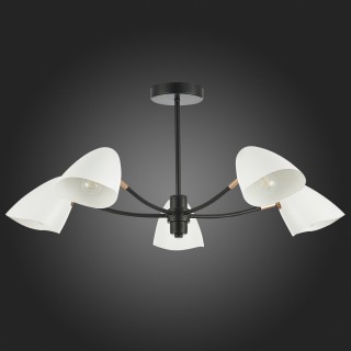 SLE103602-05 Люстра потолочная Черный, Золотой/Белый E14 5*40W SATTA-foto4