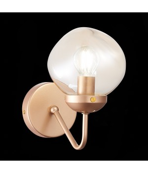 SLE155701-01 Бра Золотистый/Янтарный E14 1*40W MORE-foto3