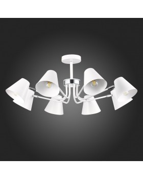 SLE106702-08 Светильник потолочный Белый,Хром/Белый E27 8*60W LERE-foto4
