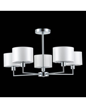 SLE105003-05 Люстра подвесная Хром/Белый E14 5*40W BELGE-foto5