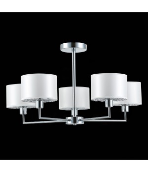 SLE105003-05 Люстра подвесная Хром/Белый E14 5*40W BELGE-foto5