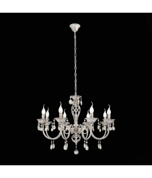 SL139.503.08 Люстра подвесная Слоновая кость, Золото/Прозрачный E14 8*40W SPLENDI-foto4