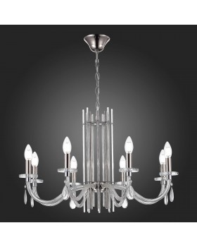 SL1656.103.08 Люстра подвесная ST-Luce Никель/Прозрачный E14 8*40W EPICA-foto6