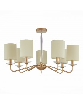 SLE108002-07 Люстра потолочная Золотистый/Бежевый E14 7*40W RITA-foto2