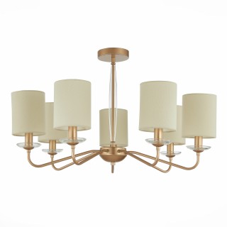 SLE108002-07 Люстра потолочная Золотистый/Бежевый E14 7*40W RITA-foto2