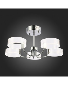 SLE283102-05 Люстра потолочная Хром/Белый LED 5*8W 3000K SOLLA-foto7