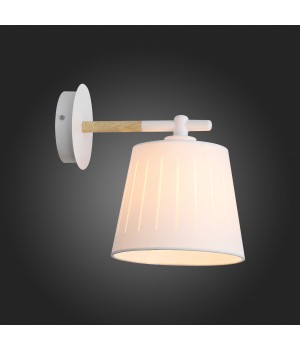 SL375.501.01 Бра Белый, Светлое дерево/Белый E27 1*40W PASSETO-foto9