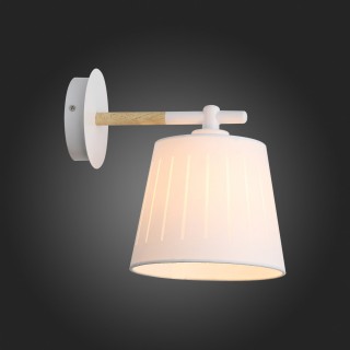 SL375.501.01 Бра Белый, Светлое дерево/Белый E27 1*40W PASSETO-foto9