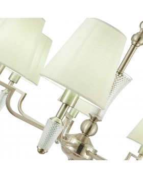 SLE105503-07 Люстра подвесная Никель/Белый E14 7*40W REIMO-foto3