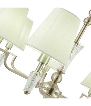 SLE105503-07 Люстра подвесная Никель/Белый E14 7*40W REIMO-foto3