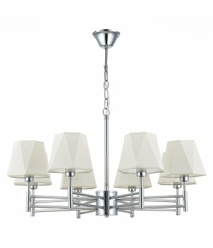 SLE105403-08 Люстра подвесная Хром/Белый E14 8*40W LAGORO-foto2