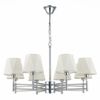 SLE105403-08 Люстра подвесная Хром/Белый E14 8*40W LAGORO-foto2