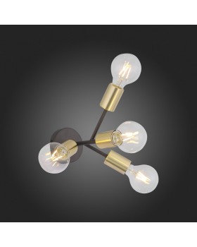 SL437.401.04 Бра ST-Luce Золотистый,Черный E27 4*60W FOGLIONE-foto7