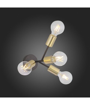 SL437.401.04 Бра ST-Luce Золотистый,Черный E27 4*60W FOGLIONE-foto7