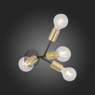 SL437.401.04 Бра ST-Luce Золотистый,Черный E27 4*60W FOGLIONE-foto7