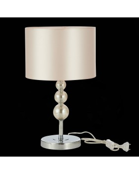 SLE105704-01 Прикроватная лампа Хром/Светло-бежевый E14 1*40W RAMER-foto4