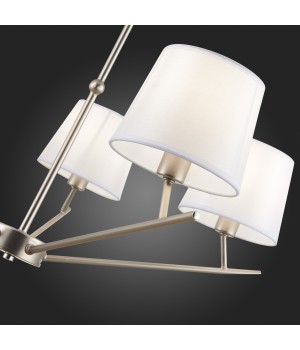 SLE300102-05 Светильник потолочный Никель/Белый E14 5*40W DENICE-foto9