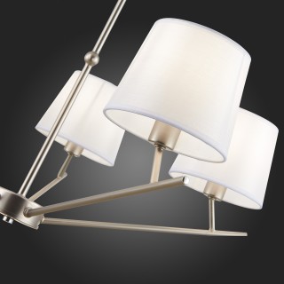 SLE300102-05 Светильник потолочный Никель/Белый E14 5*40W DENICE-foto9