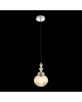 SL363.303.01 Подвес ST-Luce Хром/Янтарный E27 1*60W RIEVO-foto3