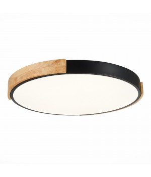 SLE201342-01 Светильник потолочный Черный, Светлое дерево/Белый LED 1*40W 3000K/4000K/6000K DELIA-foto2