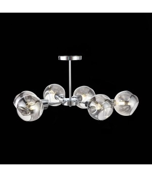 SLE155102-06 Люстра потолочная Хром/Дымчатый E14 6*60W GENTORE-foto4