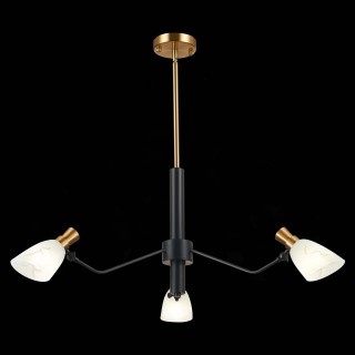 SLE205403-03 Люстра подвесная Черный, Латунь/Белый E14 3*60W LITA-foto4