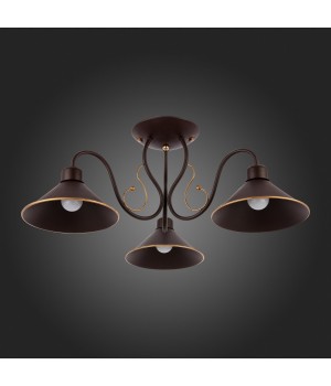 SLE120402-03 Люстра потолочная Темно-коричневый/Черный E27 3*60W CIOLLA-foto5
