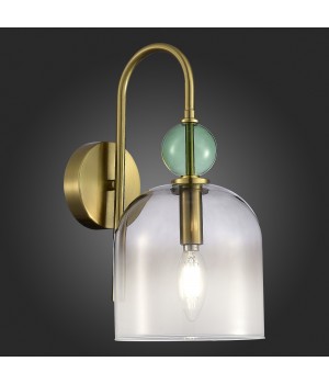 SL2000.211.01 Бра ST-Luce Золотистый/Дымчатый E14 1*40W GEA-foto4