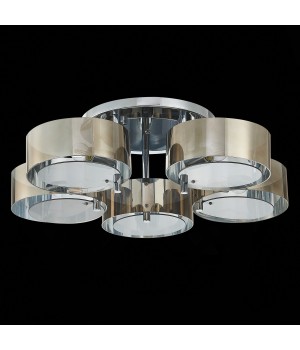 SL483.702.05 Люстра потолочная Хром/Дымчатый E27 5*40W FORESTA-foto5