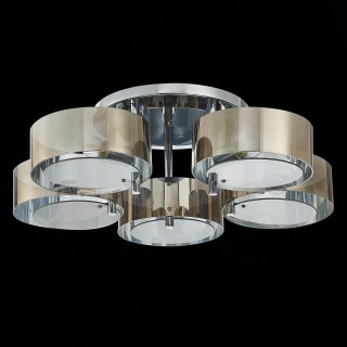 SL483.702.05 Люстра потолочная Хром/Дымчатый E27 5*40W FORESTA-foto5