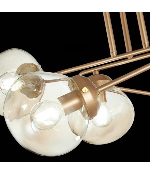 SLE155702-08 Люстра потолочная Золотистый/Янтарный E14 8*40W MORE-foto6