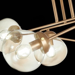 SLE155702-08 Люстра потолочная Золотистый/Янтарный E14 8*40W MORE-foto6