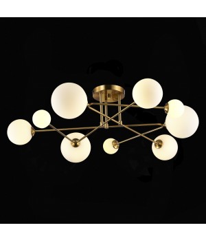 SLE2211-302-09 Люстра потолочная Латунь/Белый G9 9*5W FANTINI-foto5