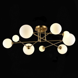 SLE2211-302-09 Люстра потолочная Латунь/Белый G9 9*5W FANTINI-foto5