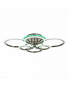 SLE500582-06RGB Светильник потолочный Темный хром/Белый LED 1*132W RGB 8W 3000-6000K CERINA-foto3