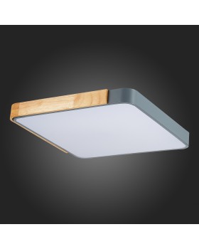 SLE201272-01 Светильник потолочный Серый, Светлое дерево/Белый LED 1*42W 3000K/4000K/6000K FESTA-foto12