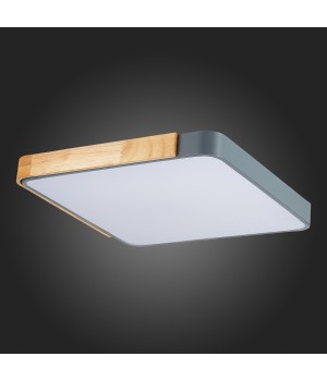 SLE201272-01 Светильник потолочный Серый, Светлое дерево/Белый LED 1*42W 3000K/4000K/6000K FESTA-foto12